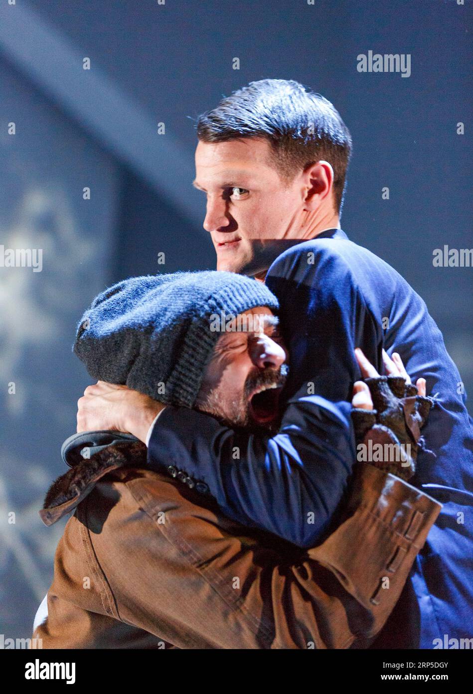 Simon Devlin Homeless al - l-r: Simon Gregor (al), Matt Smith (Patrick Bateman) in ...