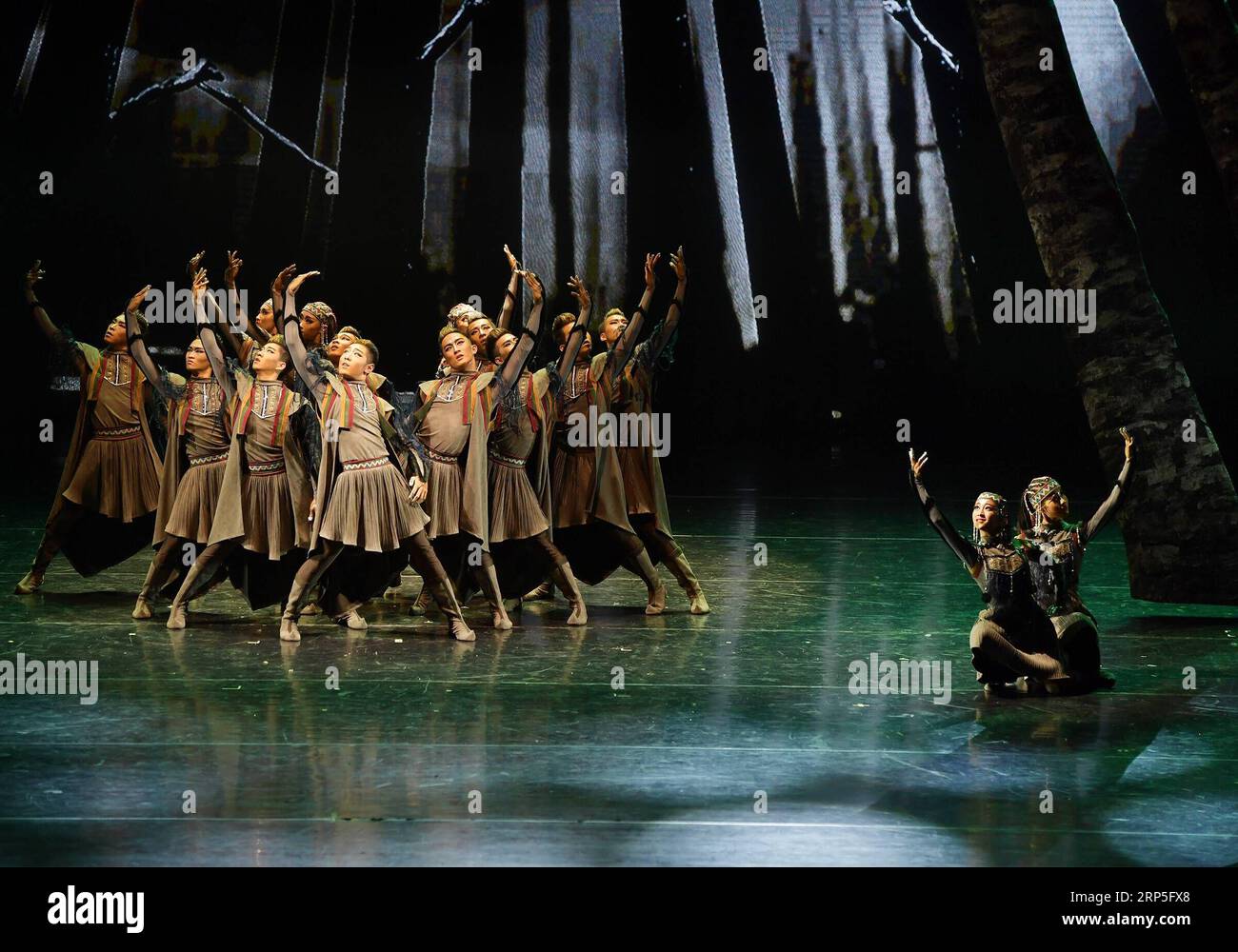 (181213) -- PECHINO, 13 dicembre 2018 -- gli artisti eseguono danza popolare a Pechino, capitale della Cina, 12 dicembre 2018. I ballerini del China Ethnic Song and Dance Ensemble, Beijing Dance Academy, Inner Mongolia Bureau of National Art Troupes, ecc., hanno presentato uno spettacolo di danza popolare con il tema del gruppo etnico mongolo a Pechino mercoledì. )(Ly) CINA-PECHINO-DANZA-GRUPPO ETNICO MONGOLO (CN) Lixhe PUBLICATIONxNOTxINxCHN Foto Stock