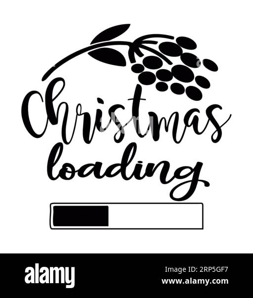 Vector di caricamento Christmass, tipografia natalizia, tipografia natalizia Tshirt design, vettore natalizio Illustrazione Vettoriale