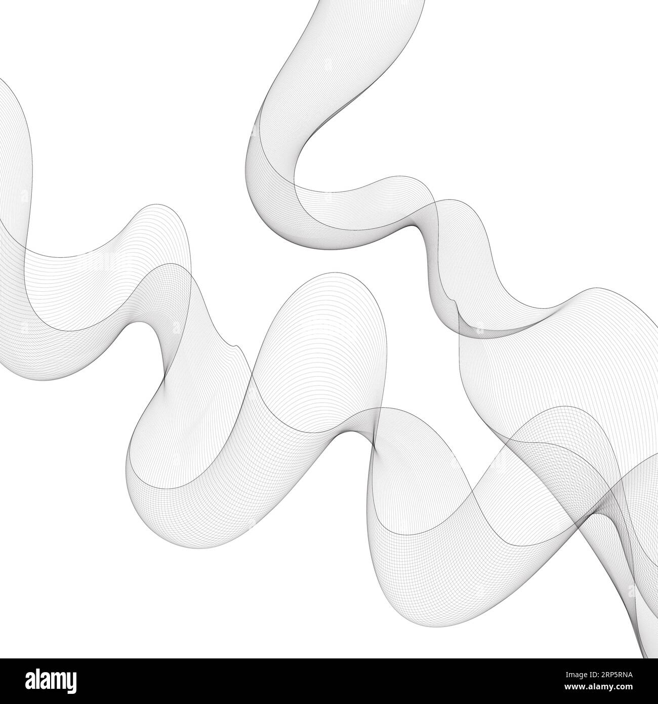 Astrazione dell'onda grigia. Modello brochure Foto Stock