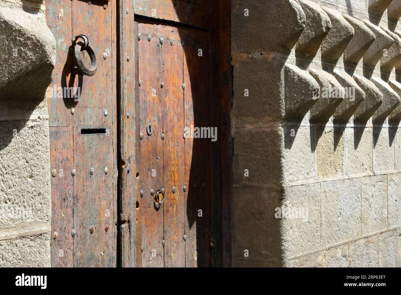 Dettagli di Casa de los Picos, Segovia, Spagna Foto Stock