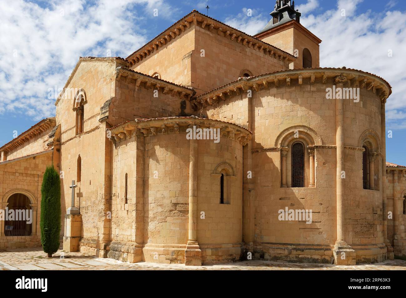 Vista sulla chiesa romanica di San Millan a Segovia, Spagna Foto Stock
