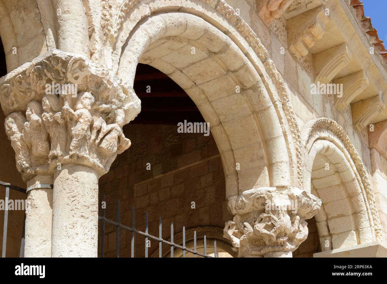 Vista sulla chiesa romanica di San Millan a Segovia, Spagna Foto Stock