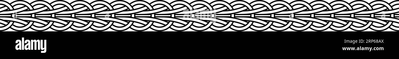 Uncinetto in Macrame, intrecciato intrecciato intrecciato intrecciato intrecciato intrecciato, vimini modello Illustrazione Vettoriale