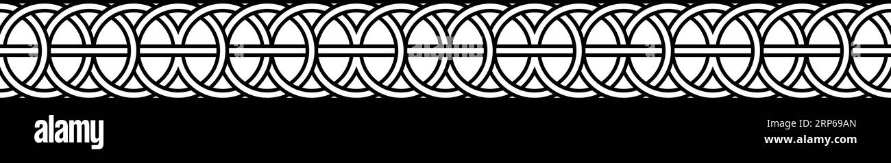 Maglia intrecciata in maglia intrecciata all'uncinetto in Macrame intrecciata, vimini modello Illustrazione Vettoriale