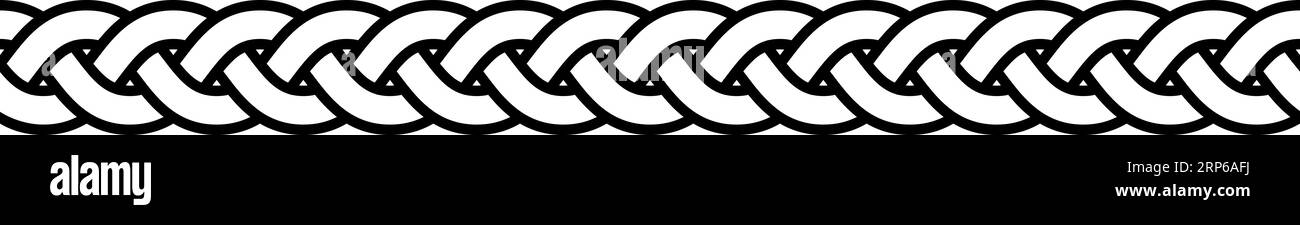 Maglia intrecciata in Macrame a maglia intrecciata, vimini intrecciato a maglia Illustrazione Vettoriale