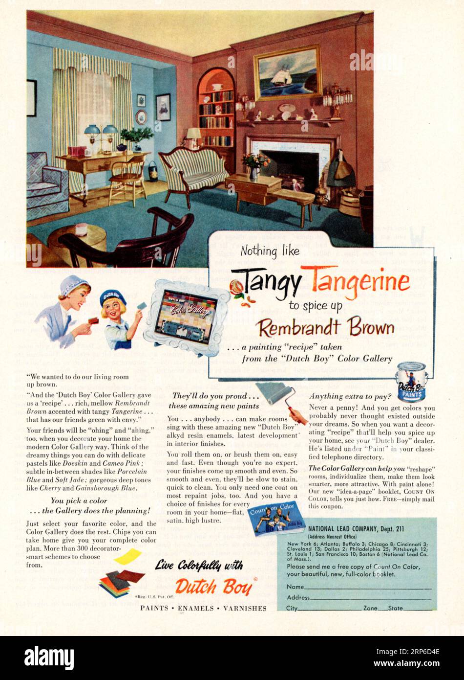 Vintage 'Good Housekeeping' settembre 1953 Issue Advert, USA Foto Stock