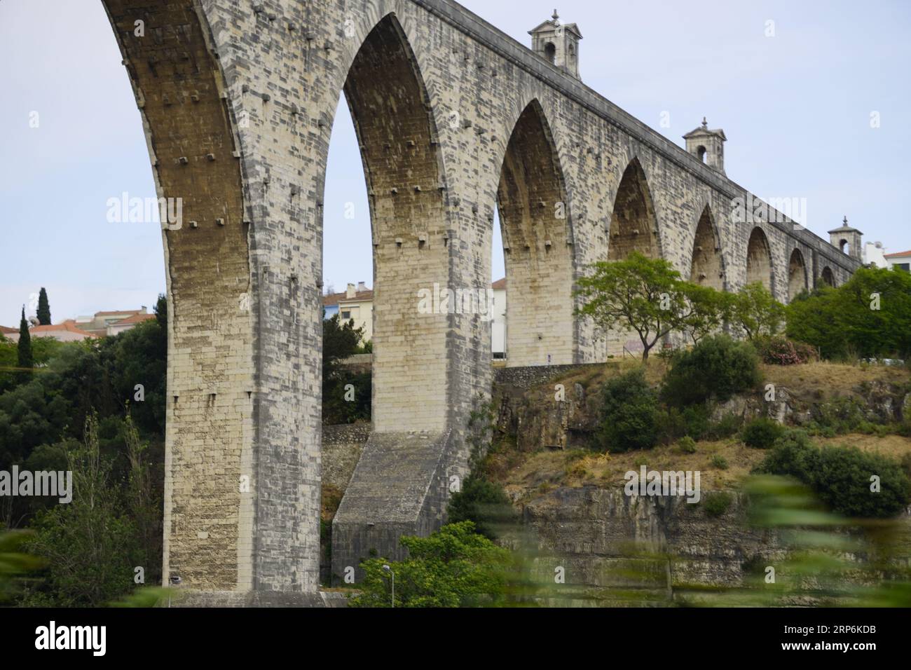 Aqueduto das Águas livres Lisbona Foto Stock