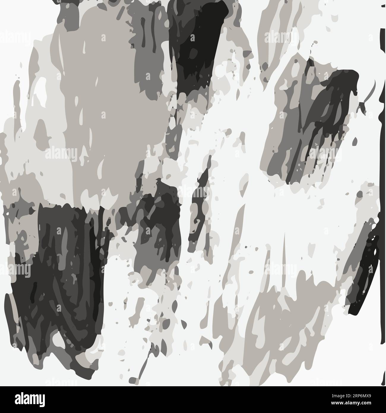Sfondo grunge. Schizzi astratti di grunge nero. Illustrazione vettoriale. Illustrazione Vettoriale
