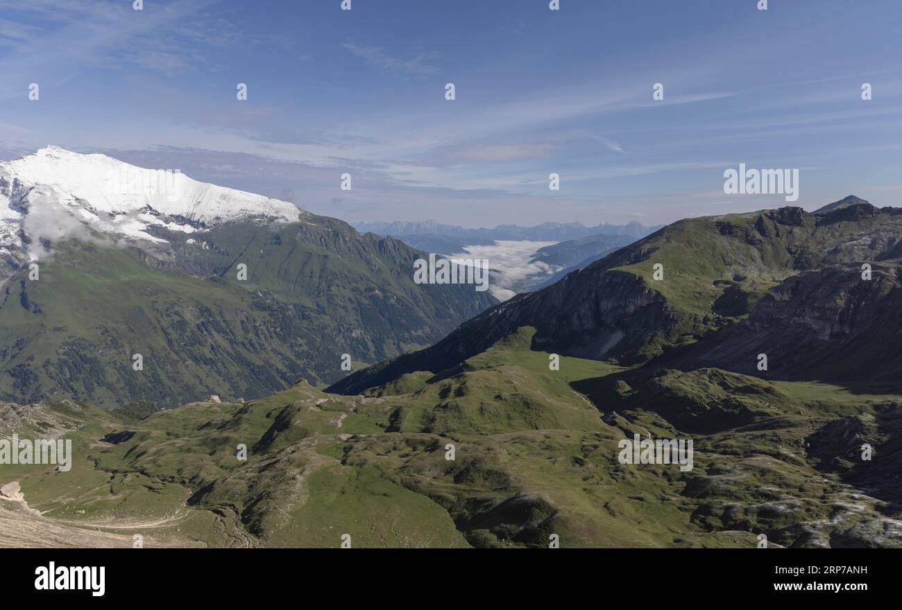 Impressioni dalla strada alpina di Grossglockner Foto Stock