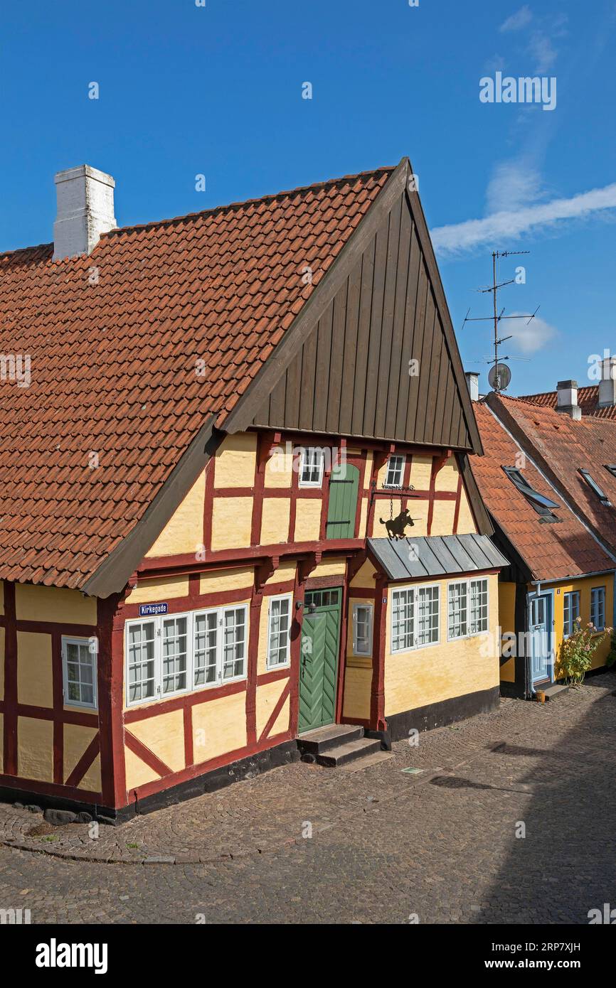Casa a graticcio, Sonderborg, Syddanmark, Danimarca Foto Stock