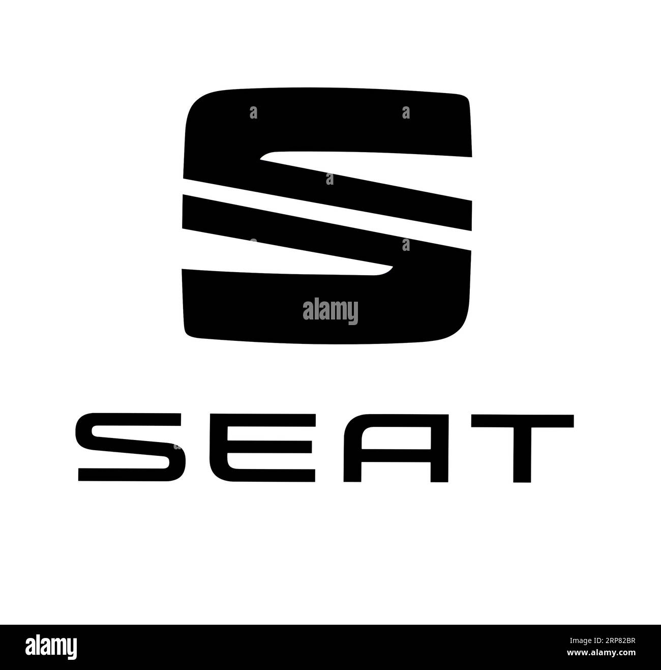 Logo del marchio dell'auto Seat, car, Motor Vehicle, ritaglio su sfondo bianco Foto Stock
