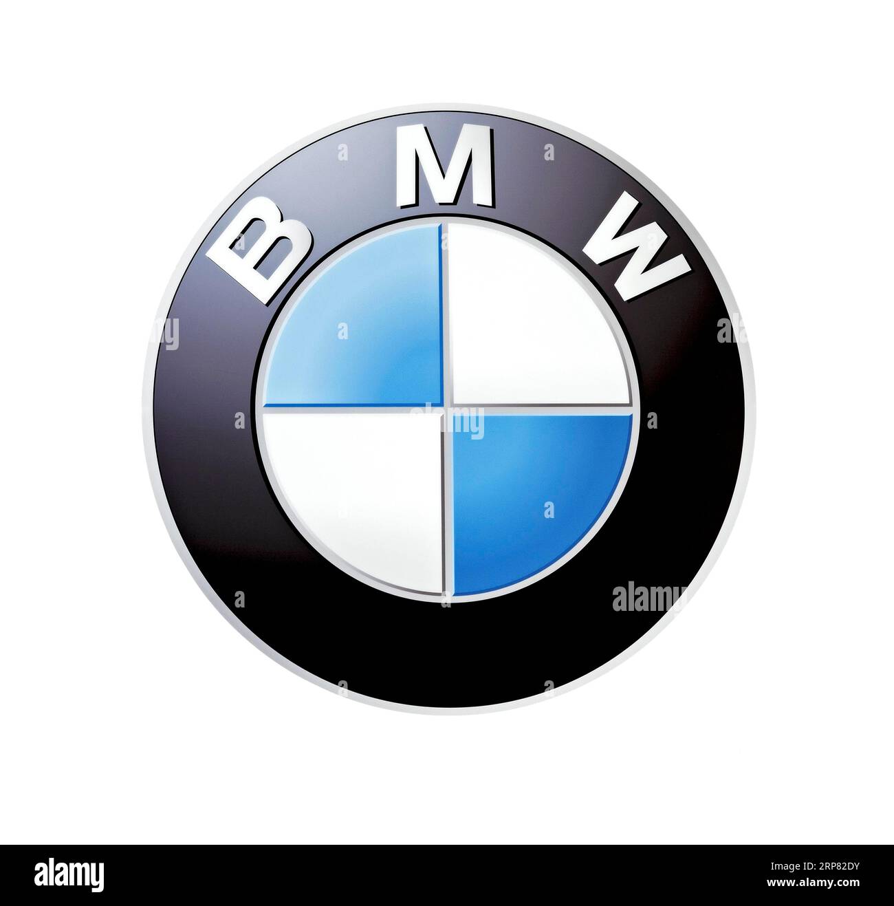 Logo del marchio BMW, auto, auto, auto, ritaglio su sfondo bianco Foto Stock
