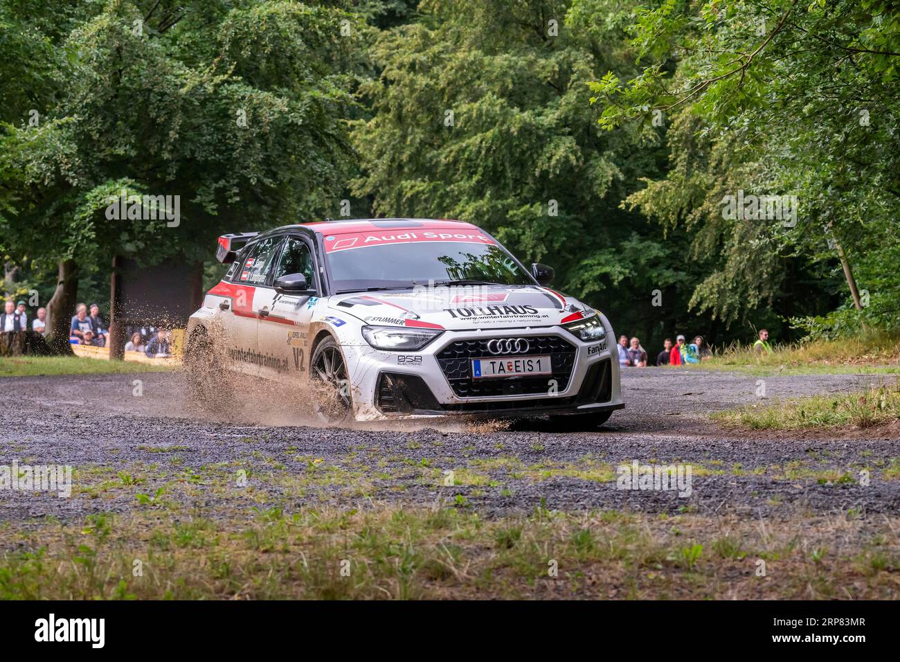 ADAC Eifel Rally Festival 2023, Audi Sport quattro, Vulkaneifel, Eifel, Renania-Palatinato, Germania Foto Stock