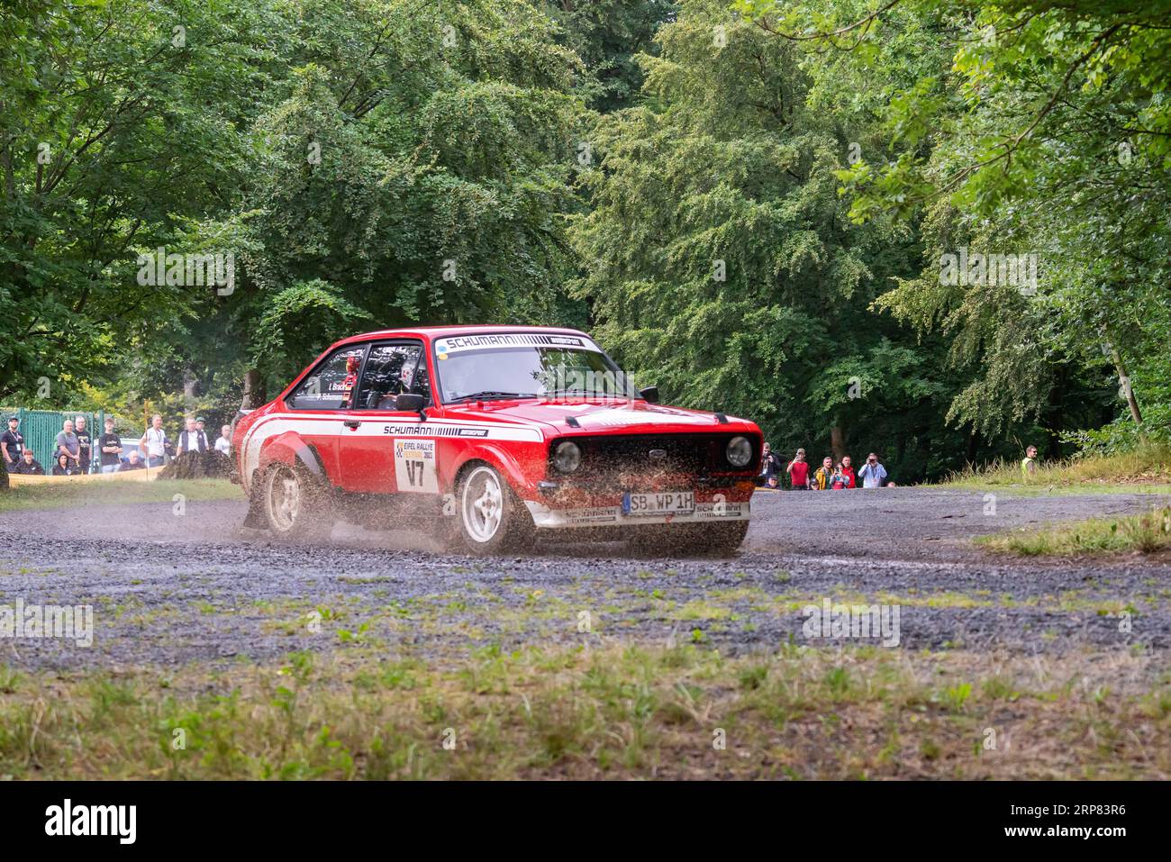 ADAC Eifel Rally Festival 2023, Ford Escort RS 2000, Vulkaneifel, Eifel, Renania-Palatinato, Germania Foto Stock