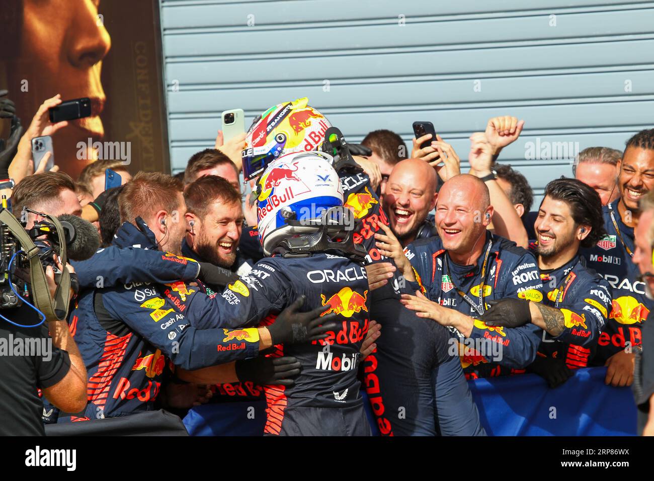 Monza, Italia. 3 settembre 2023. Max Verstappen olandese alla guida della (1) Oracle Red Bull Racing RB19 Honda RBPT, durante la Formula 1 Pirelli GP d'Italia. Crediti: Alessio Morgese/Alessio Morgese/Emage/Alamy live news Foto Stock