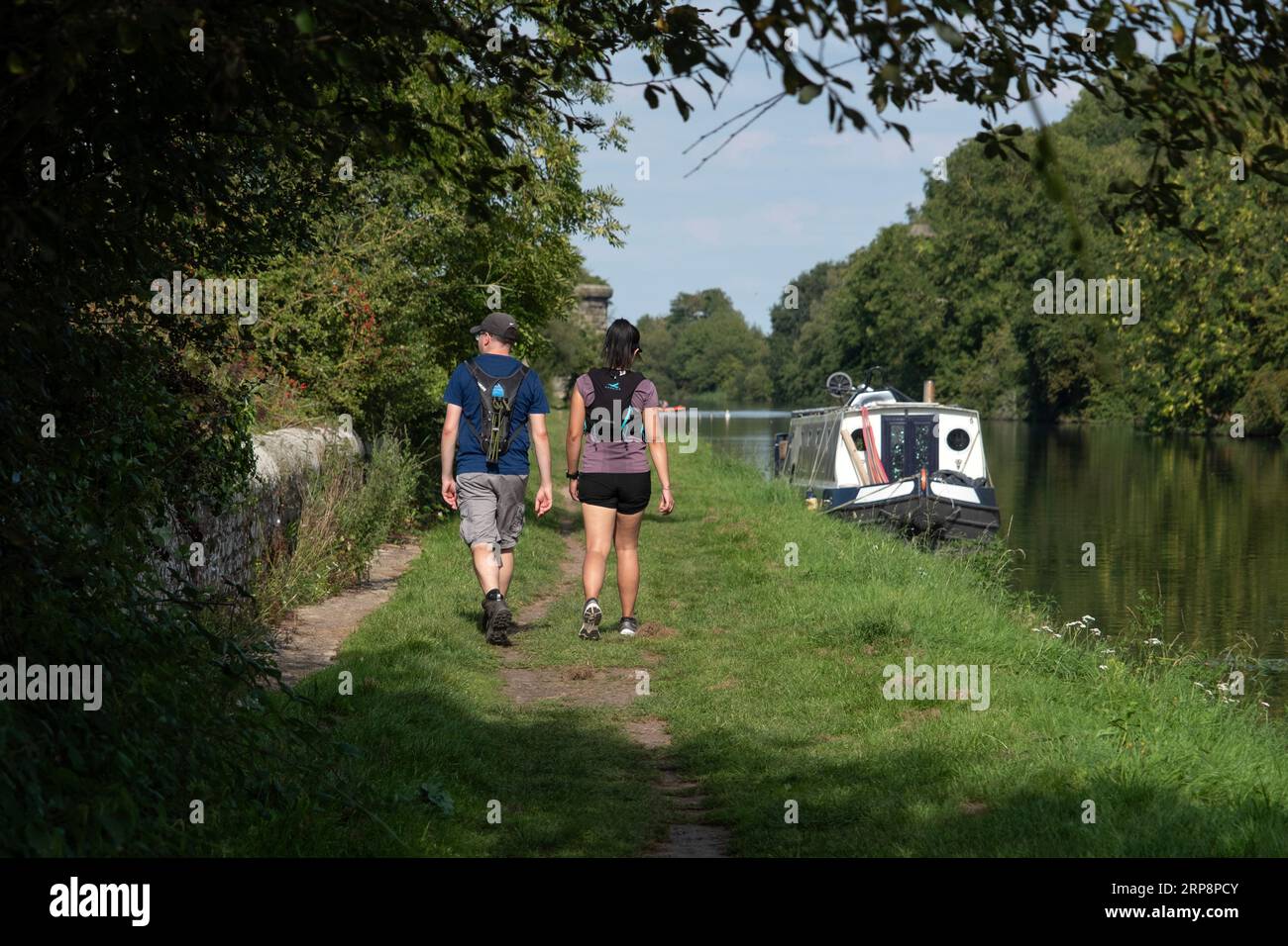 Sharpness to Gloucester Canal Foto Stock