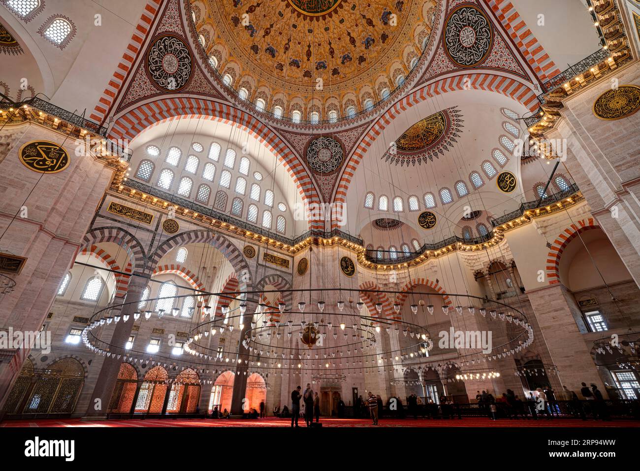 La Moschea Suleymaniye (Süleymaniye Camii) è una moschea imperiale ottomana. Fatih, Istanbul, Turchia Foto Stock