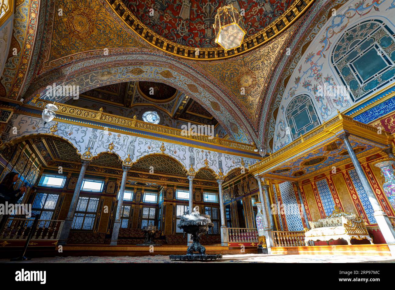 Sala Imperiale all'Harem del Palazzo Topkapi. Istanbul, Turchia Foto Stock