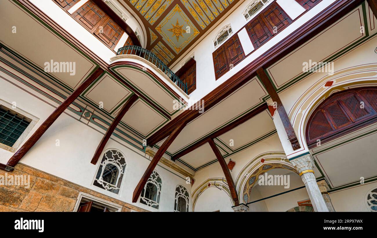 Cortile dei favoriti al Topkapi Palace Harem. Istanbul, Turchia Foto Stock