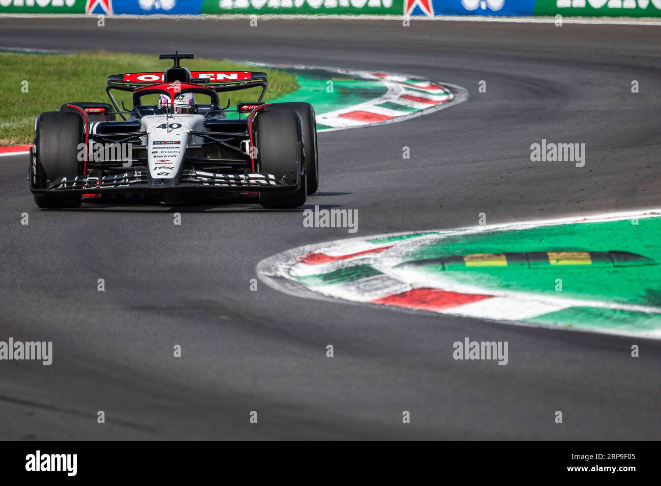 Monza, Italia. 3 settembre 2023. Il pilota neozelandese della Scuderia AlphaTauri Liam Lawson gareggia durante la gara del Gran Premio di Formula 1 italiano all'autodromo Nazionale di Monza. Credito: SOPA Images Limited/Alamy Live News Foto Stock