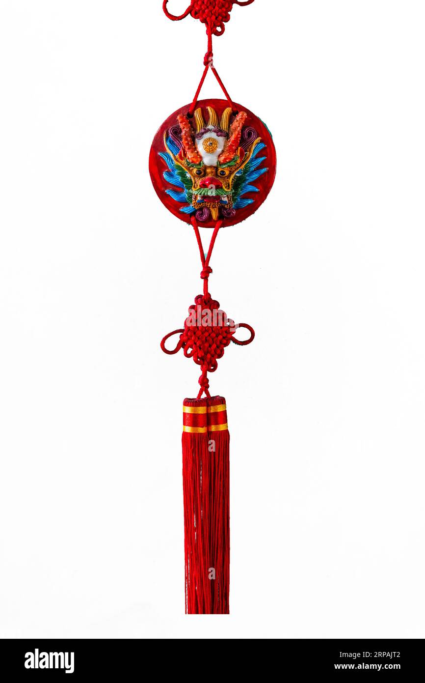 Un nodo fortunato per la decorazione del capodanno cinese. Foto Stock