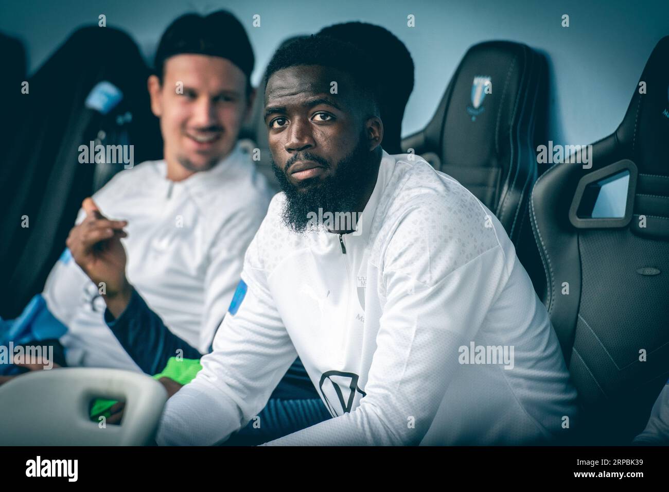 Malmoe, Svezia. 3 settembre 2023. Mahame Siby di Malmoe FF visto durante l'Allsvenskan match tra Malmoe FF e IFK Gothenburg all'Eleda Stadion di Malmoe. (Foto: Gonzales Photo/Alamy Live News Foto Stock