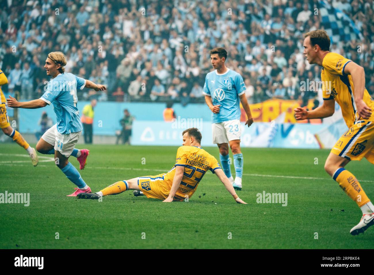 Malmoe, Svezia. 3 settembre 2023. Kolbeinn Thordarson (23) di Gothenburg visto durante l'Allsvenskan match tra Malmoe FF e IFK Gothenburg all'Eleda Stadion di Malmoe. (Foto: Gonzales Photo/Alamy Live News Foto Stock