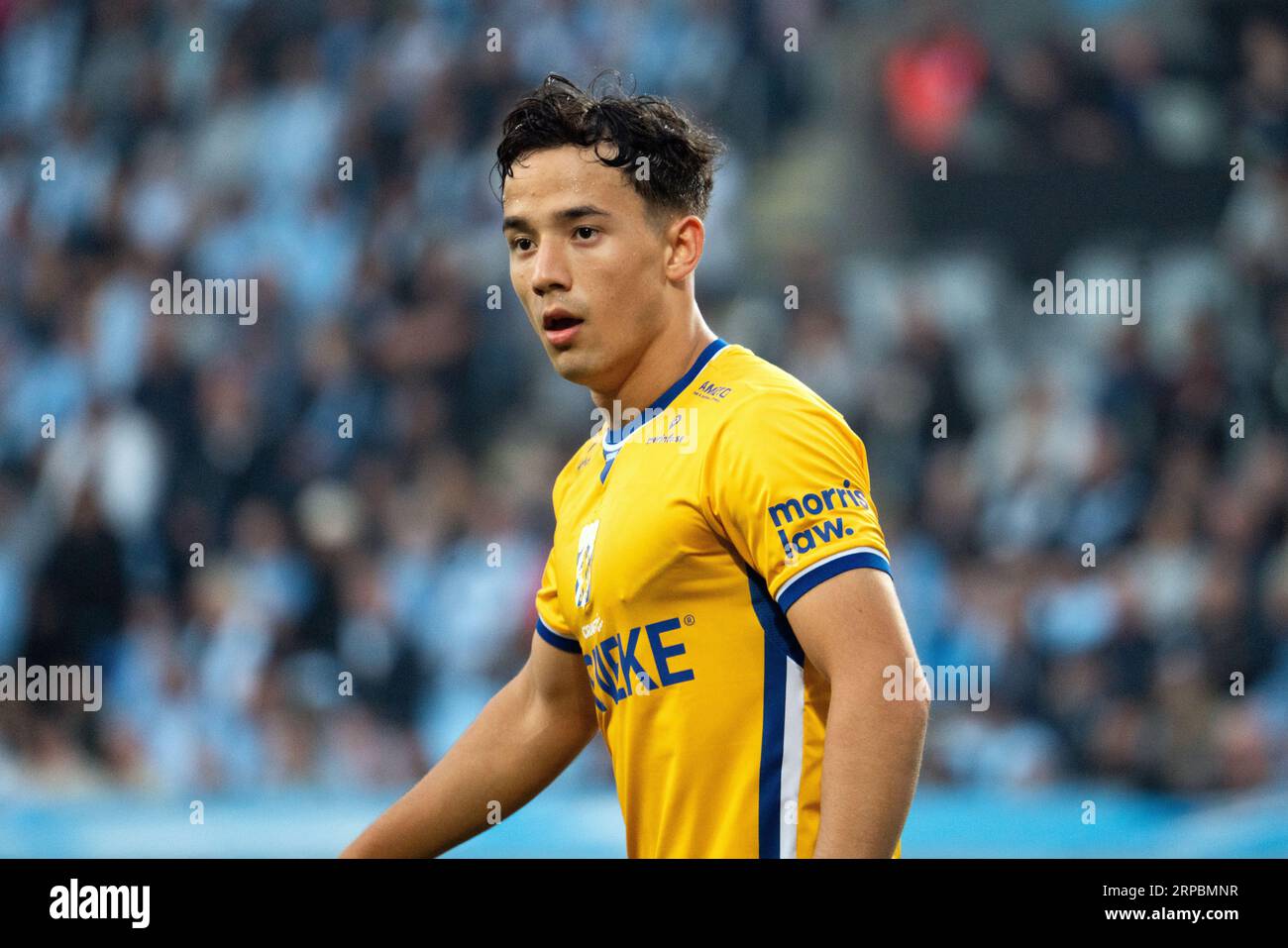 Malmoe, Svezia. 3 settembre 2023. Hussein Carneil (10) di Gothenburg visto durante l'Allsvenskan match tra Malmoe FF e IFK Gothenburg all'Eleda Stadion di Malmoe. (Foto: Gonzales Photo/Alamy Live News Foto Stock