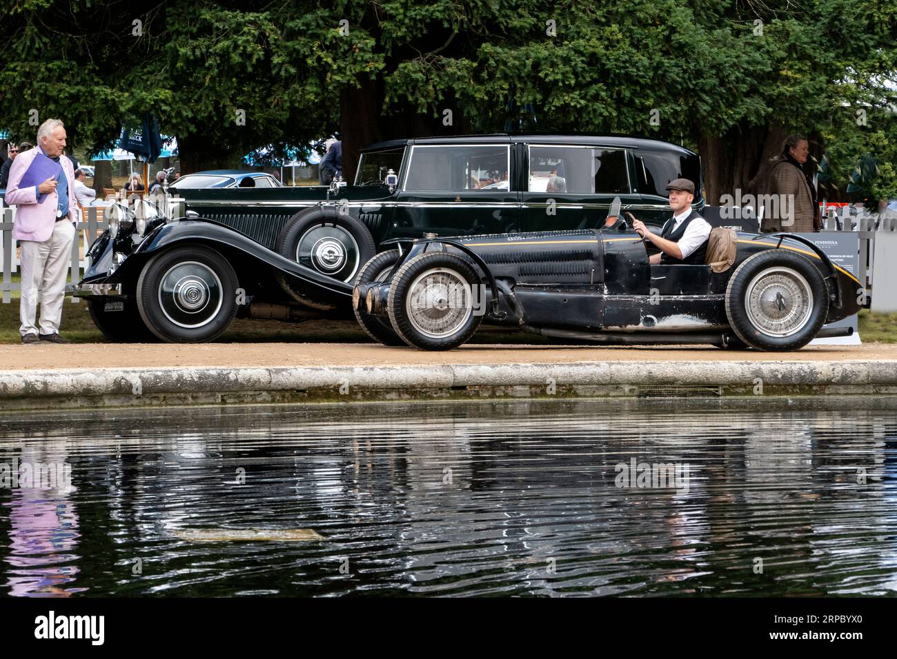 1934 Bugatti Type 59 al Concours of Elegance all'Hampton Court Palace Londra Regno Unito 2023 Foto Stock