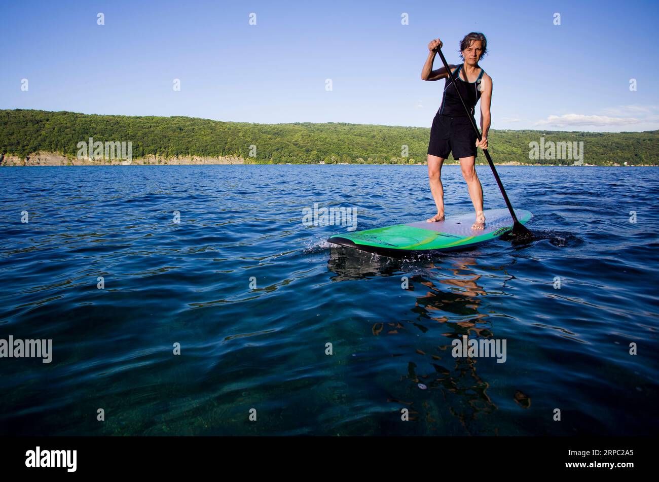 Paddle Boarder Foto Stock