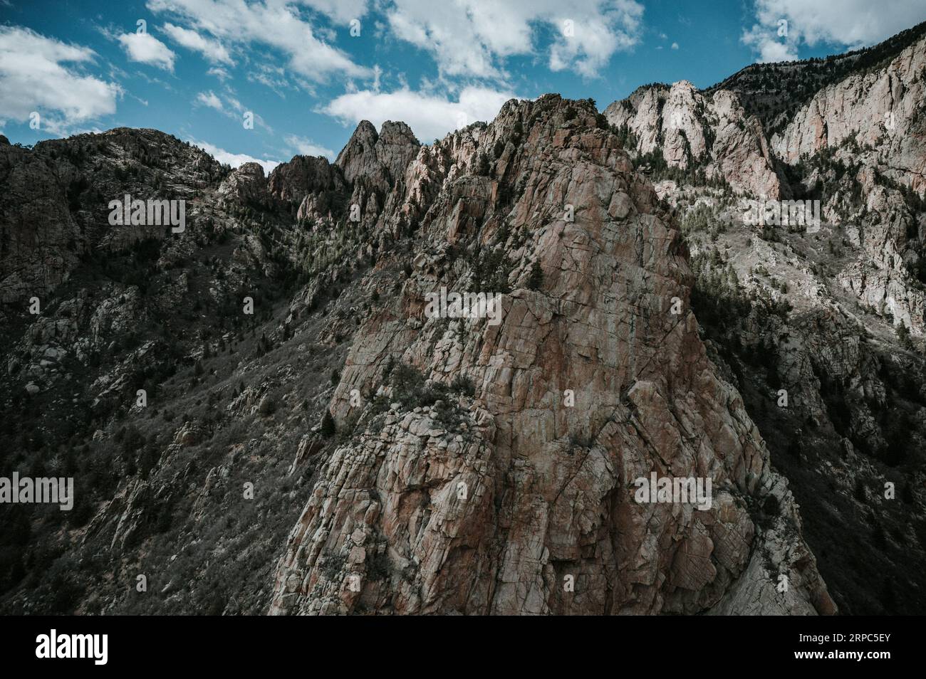 Vista spettacolare del paesaggio montano vicino ad Albuquerque, New Mexico Foto Stock