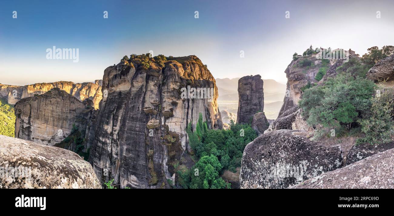 Grande monastero di Meteoron in Grecia Foto Stock