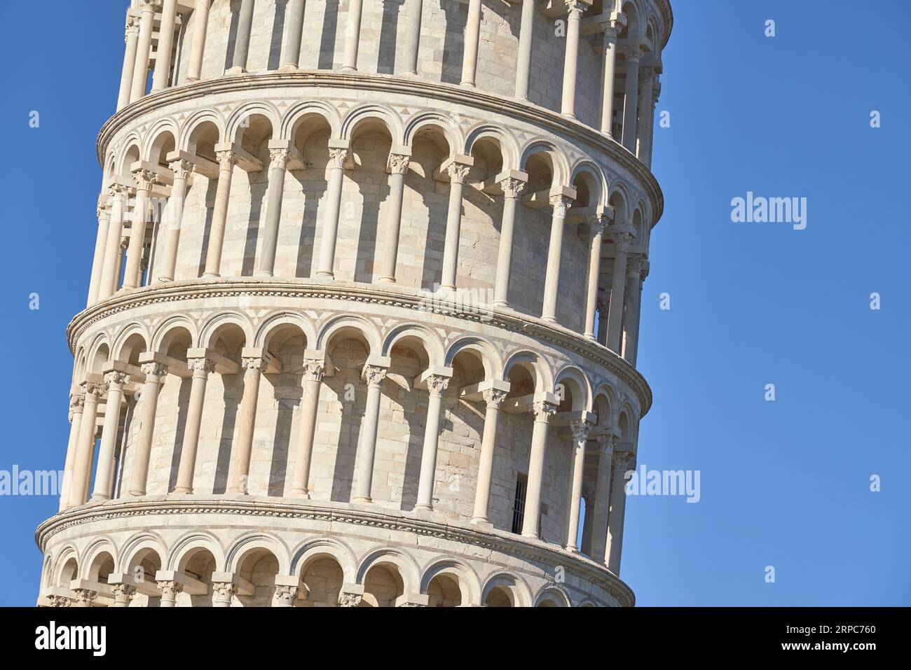 L'Italia, Toscana, Pisa, Torre Pendente nella luce della sera Foto Stock