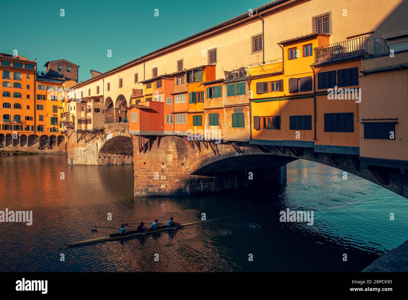 Ponte Vecchio a Firenze, Italia Foto Stock