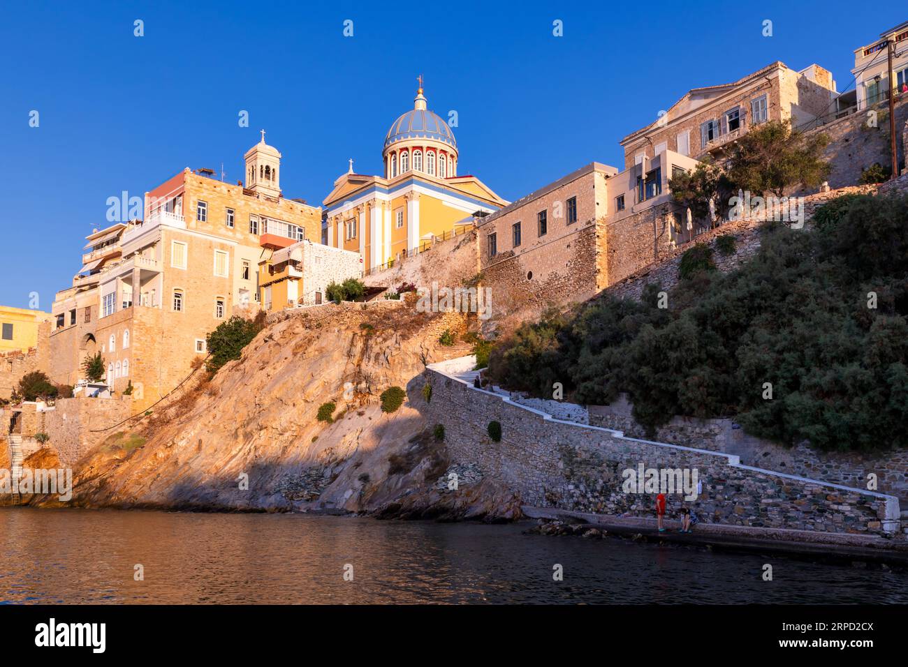 Chiesa di Syros Agios Nikolaos, Ermoupolis, Cicladi, Syros Foto Stock