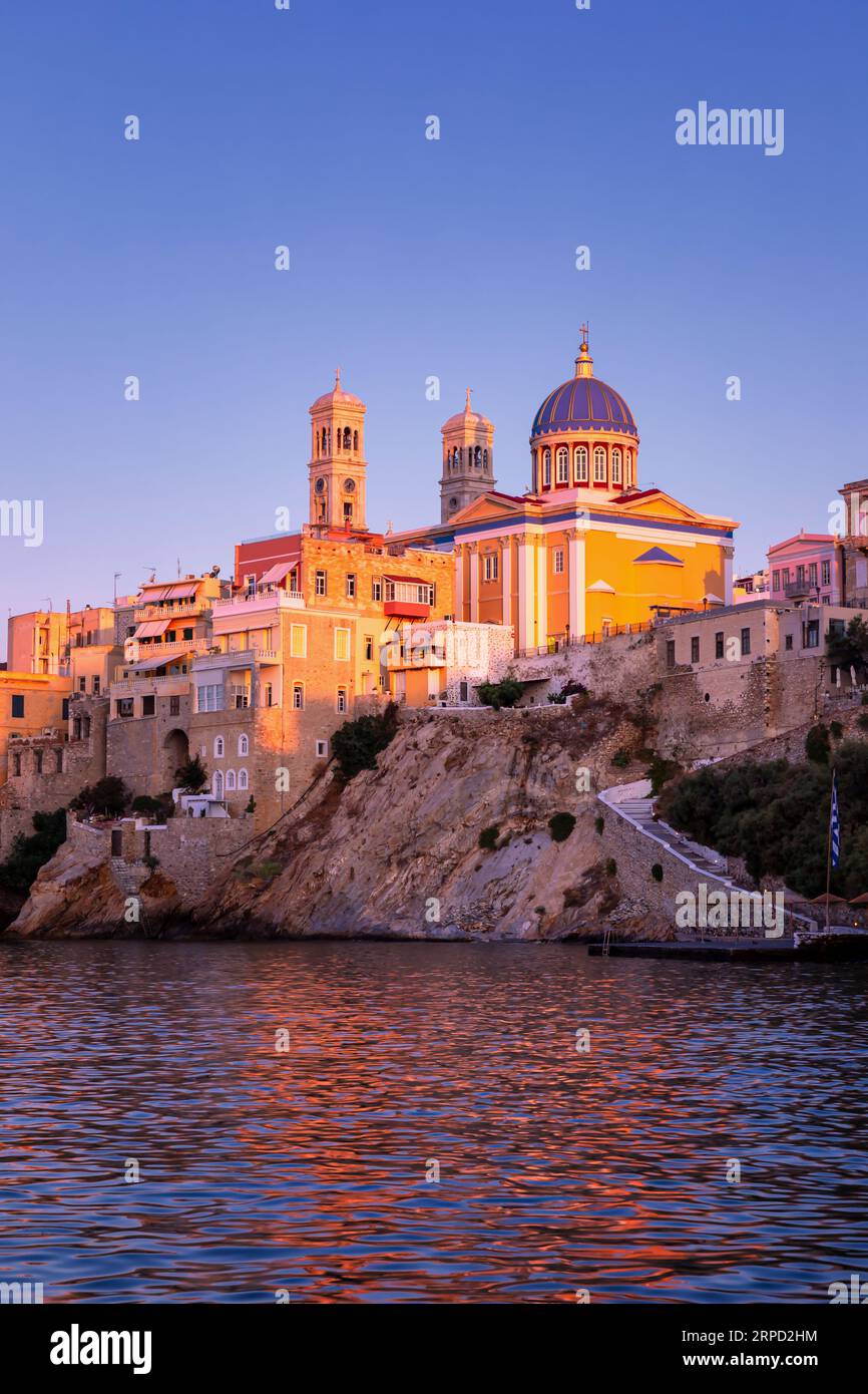 Chiesa di Syros Agios Nikolaos, Ermoupolis, Cicladi, Syros Foto Stock