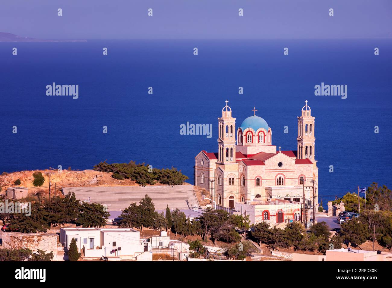 La Chiesa di Anastaseos, Syros, Grecia Foto Stock