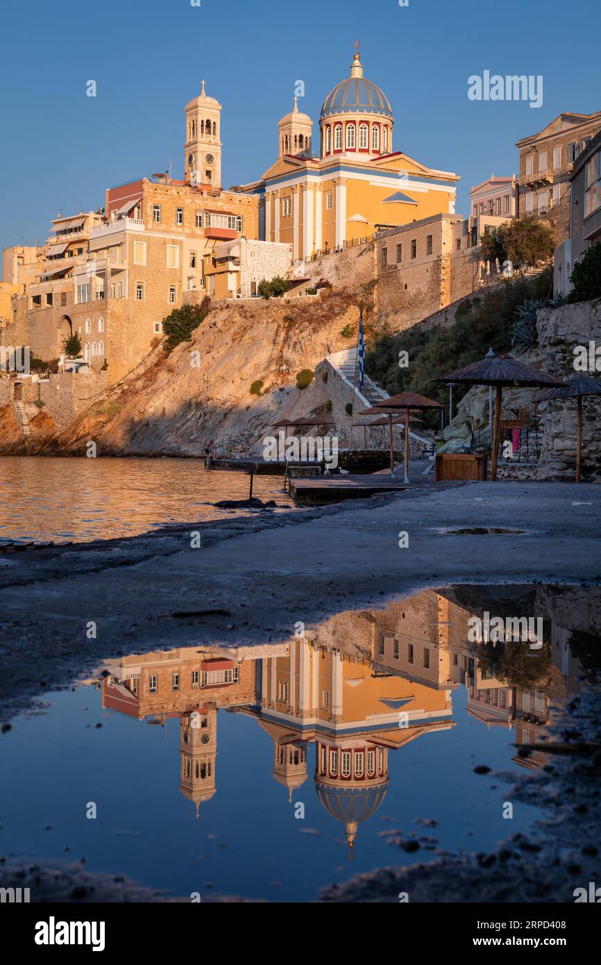 Chiesa di Syros Agios Nikolaos, Ermoupolis, Cicladi, Syros Foto Stock