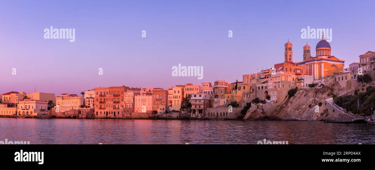 Chiesa di Syros Agios Nikolaos, Ermoupolis, Cicladi, Syros Foto Stock