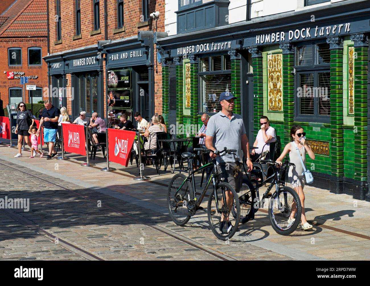 The Humber Dock Tavern in Humber Dock Street, a Hull, Humberside, East Yorkshire, Inghilterra, Regno Unito Foto Stock