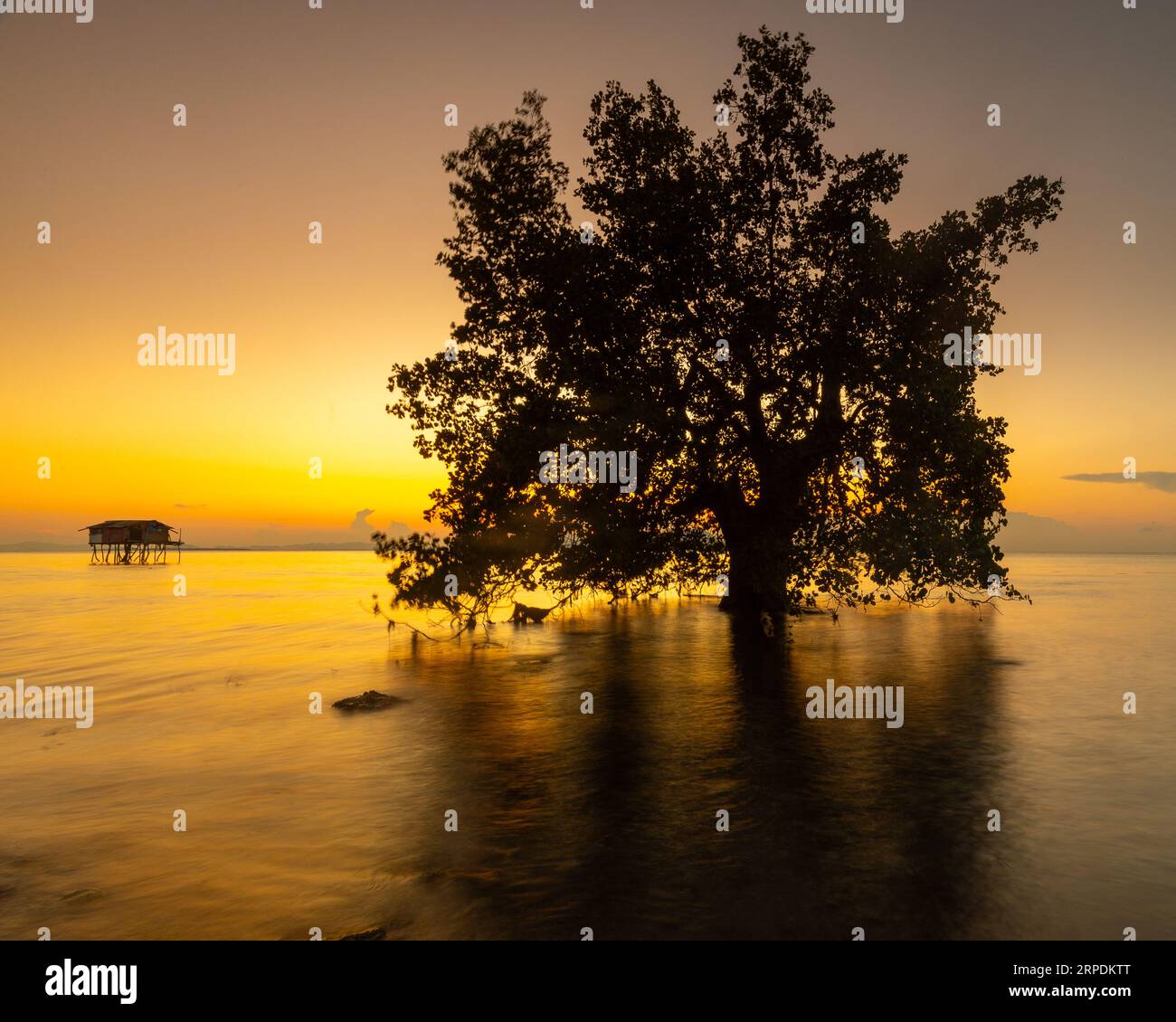 Paesaggio di Semporna Sabah Foto Stock