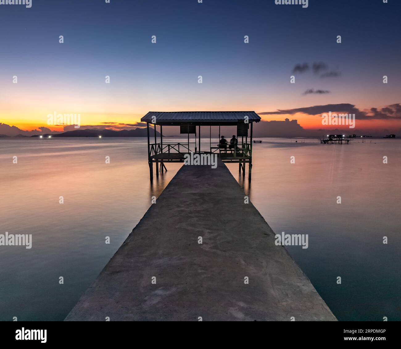 Paesaggio di Semporna Sabah Foto Stock