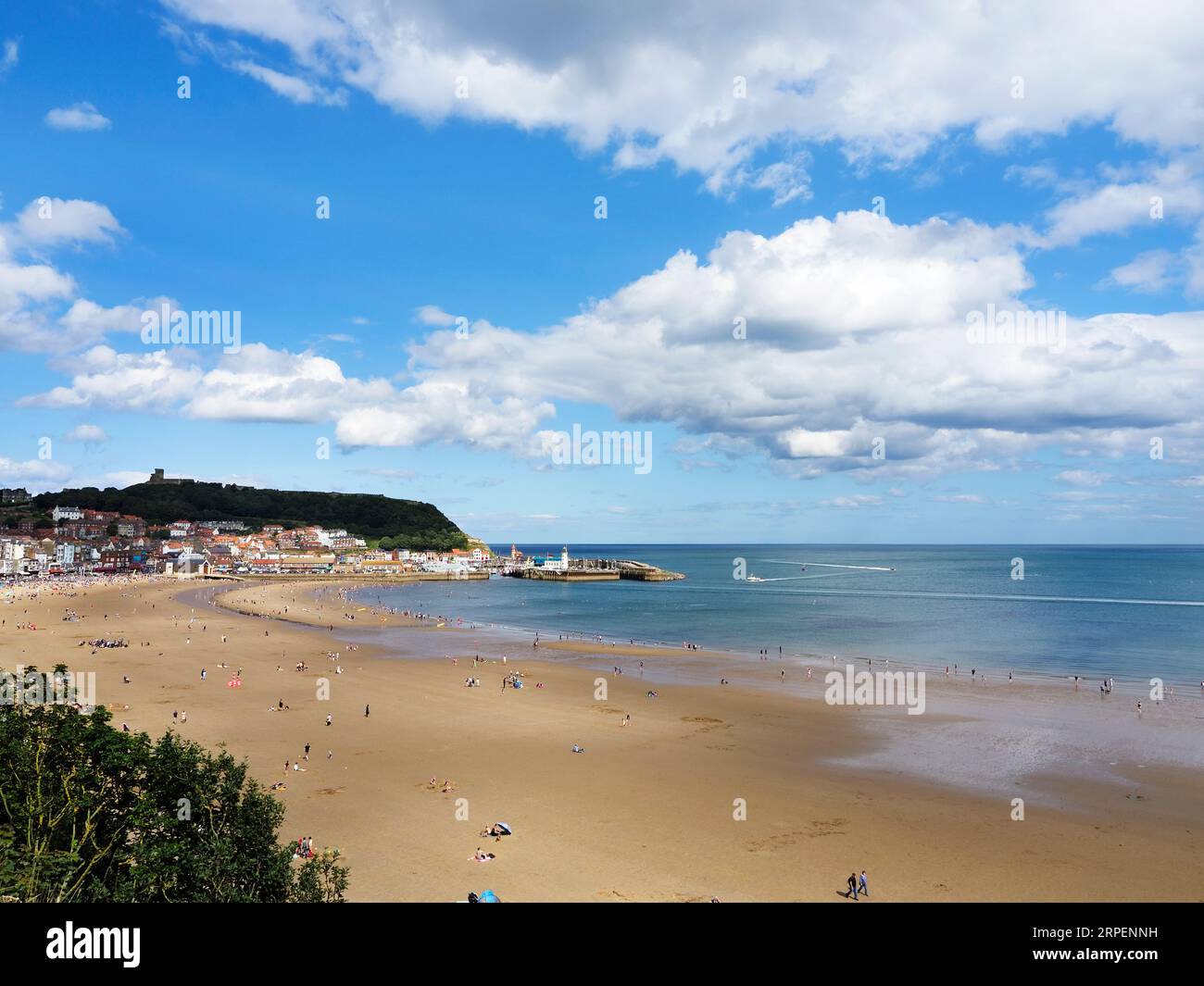 South Bay in estate a Scarborough North Yorkshire, Inghilterra Foto Stock