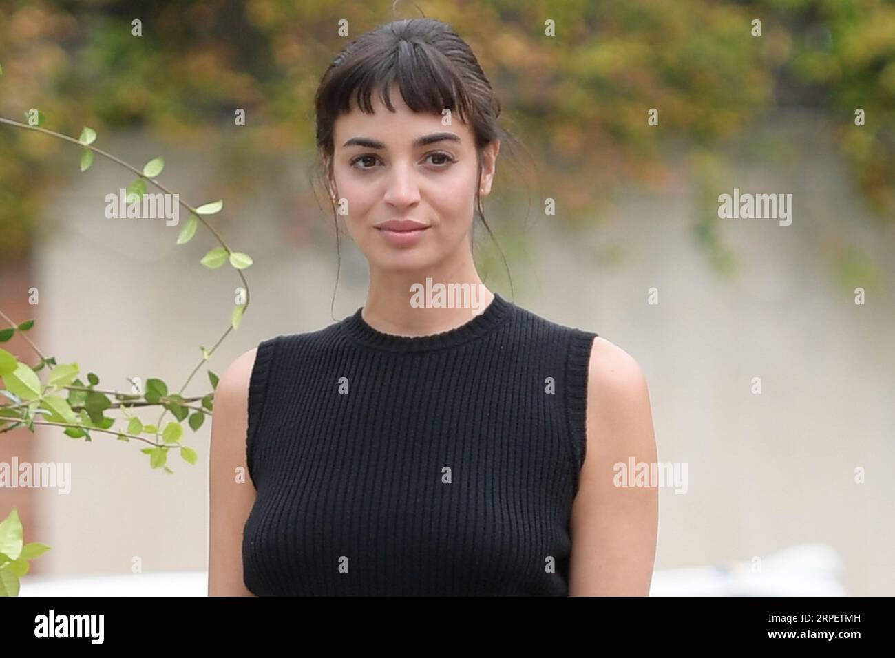 Venezia, Italia. 4 settembre 2023. Souheila Yacoub arriva al molo dell'Hotel Excelsior al Lido di Venezia per il 80° Festival del Cinema di Venezia 2023. Credito: SOPA Images Limited/Alamy Live News Foto Stock