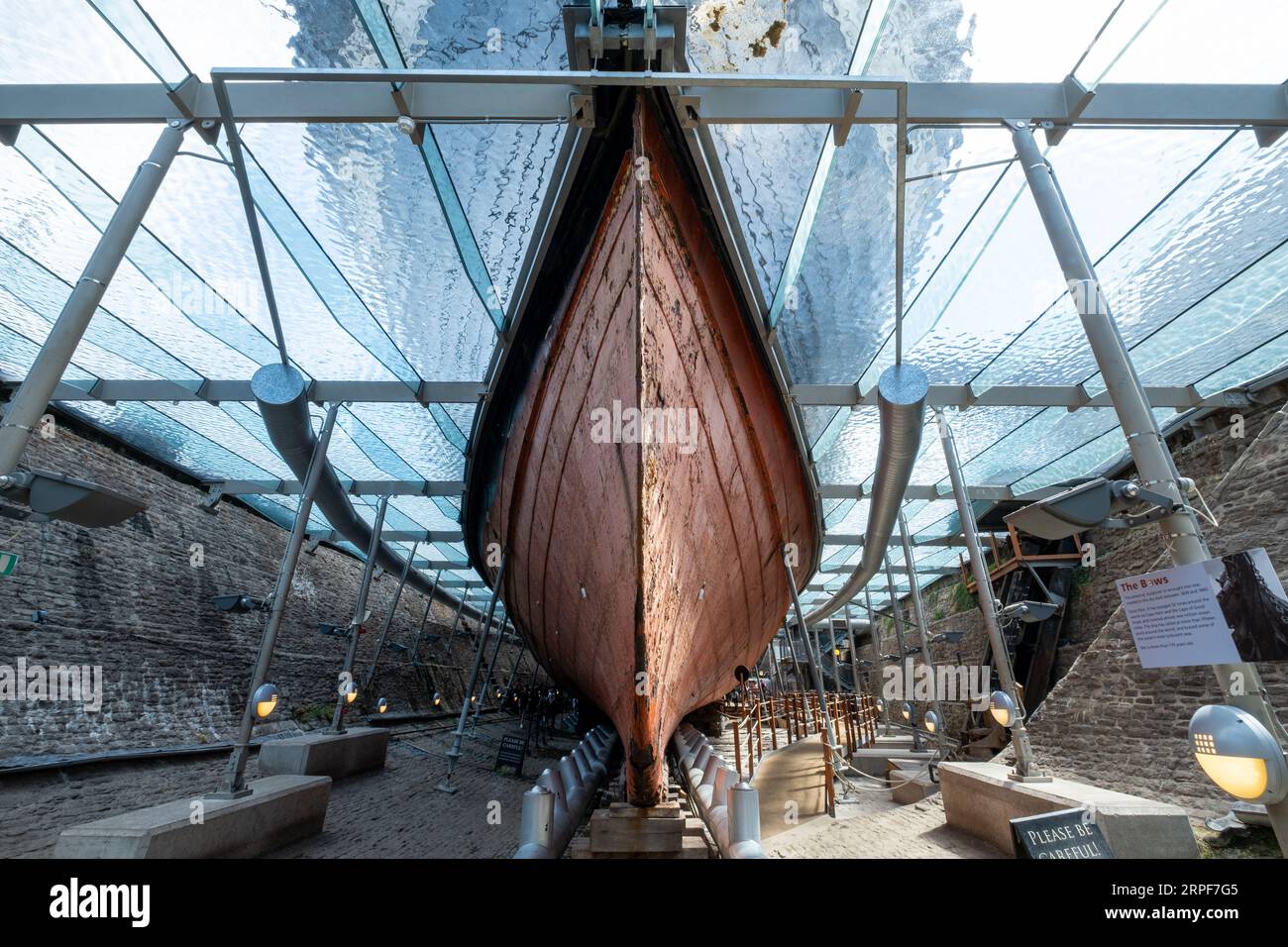 Scafo della SS Great Britain, Bristol Foto Stock