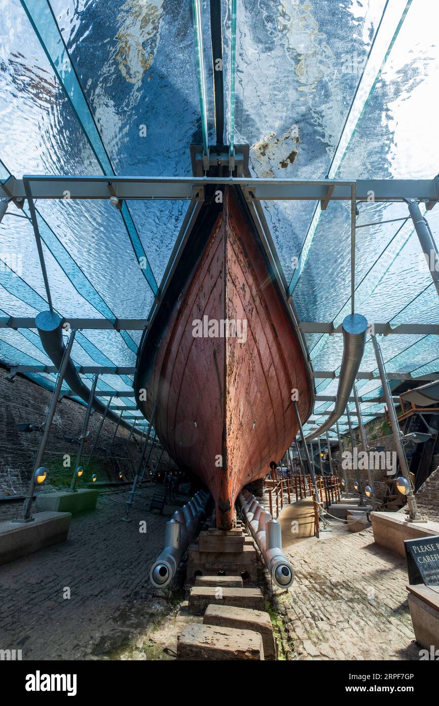 Scafo della SS Great Britain, Bristol Foto Stock