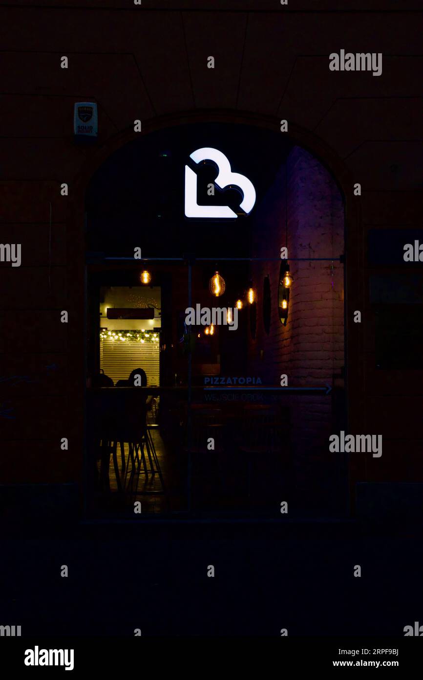 Luce al neon per il cuore Foto Stock
