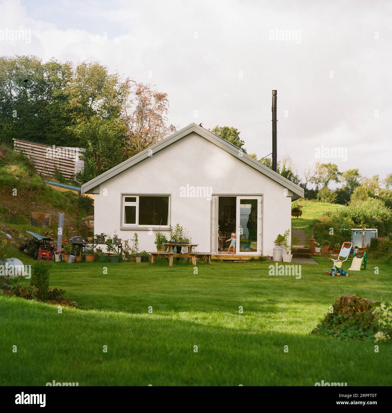 Farm Cottage High Bickington, North Devon, Inghilterra, Regno Unito. Foto Stock