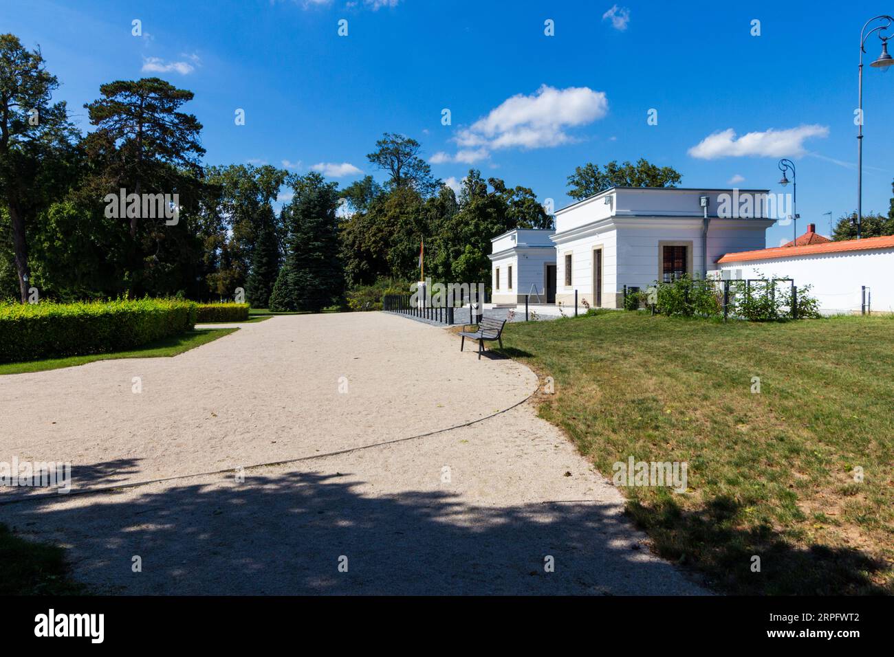 Ingresso alla residenza o palazzo Szechenyi, Nagycenk, Ungheria Foto Stock